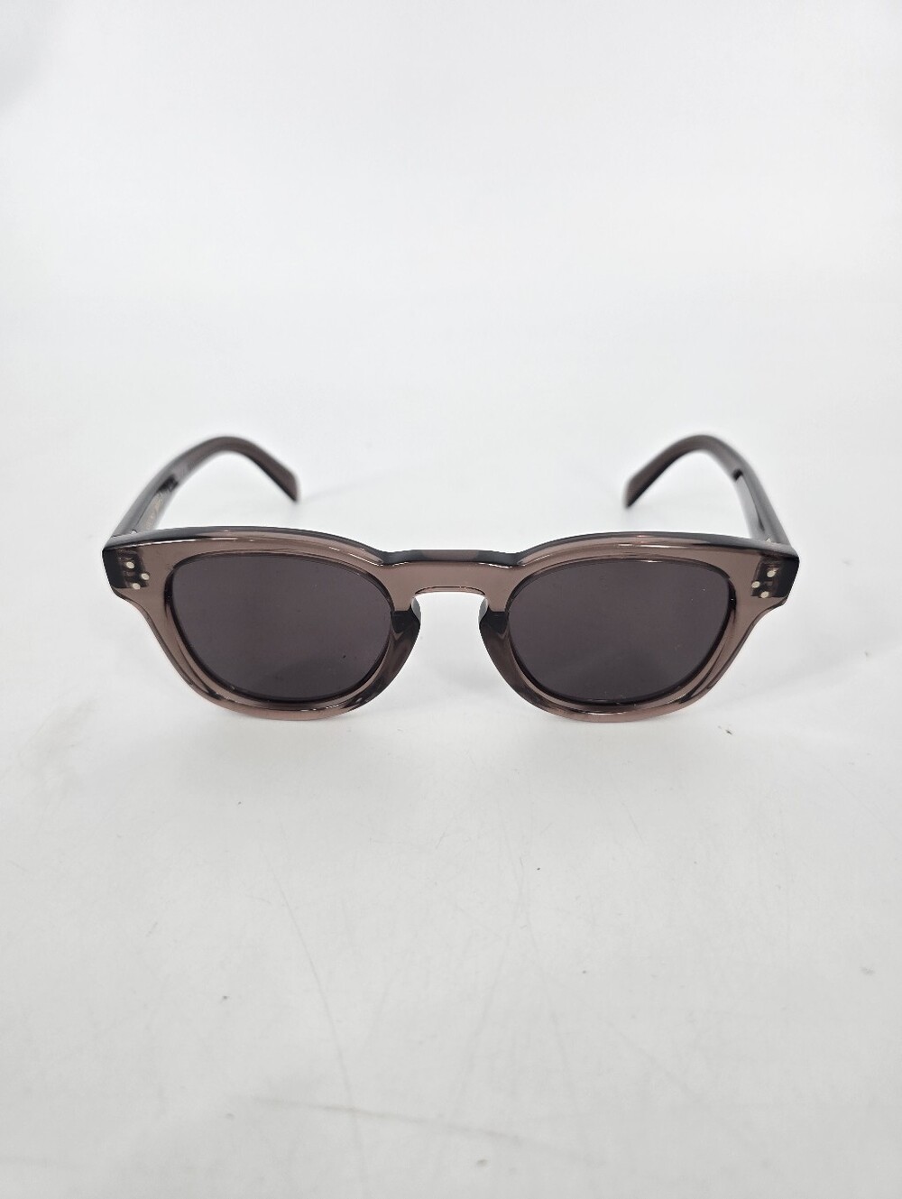 Celine CL40233I 48E Men's 3 Dots Sunglasses Brown with Case and Cloth